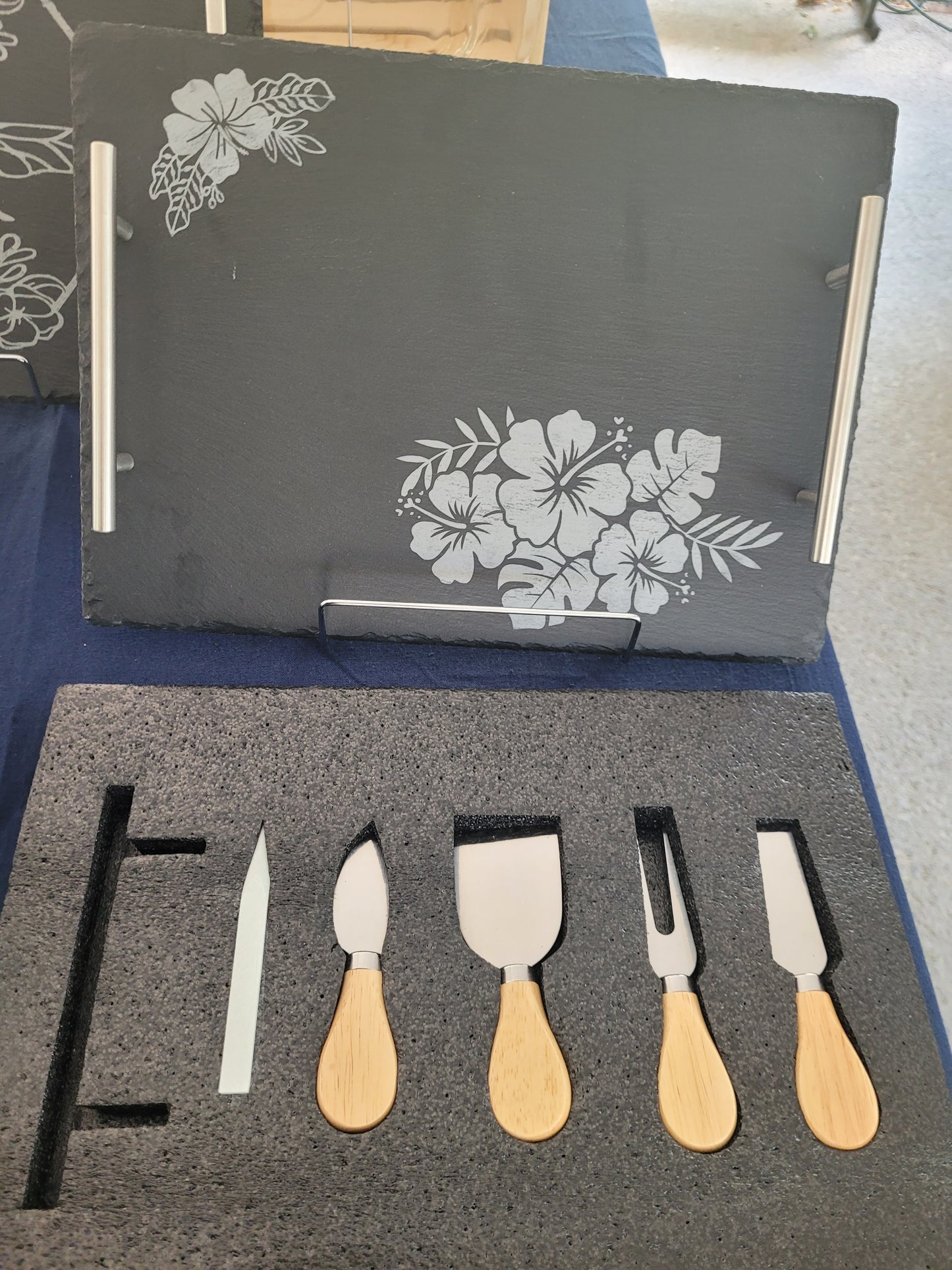 *Custom* Slate serving tray Set