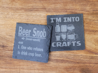 2 Piece Slate Coaster Set