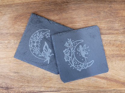 2 Piece Slate Coaster Set