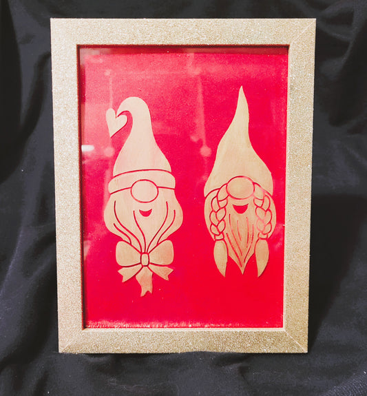Gnome Etched Glass Framed Art - LIMITED EDITON