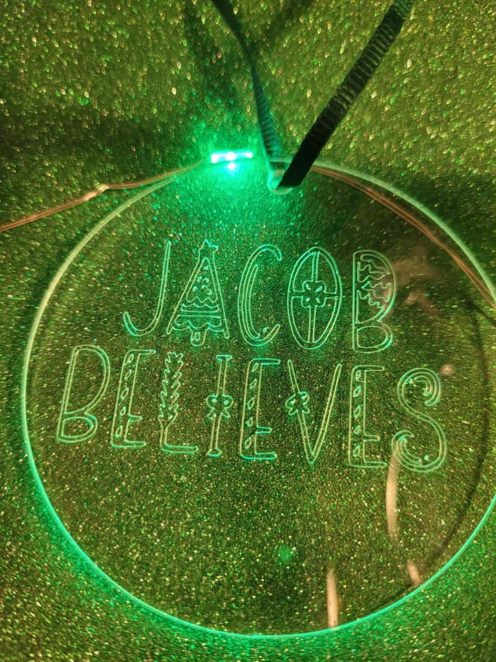 *Custom* Believe Christmas Ornament